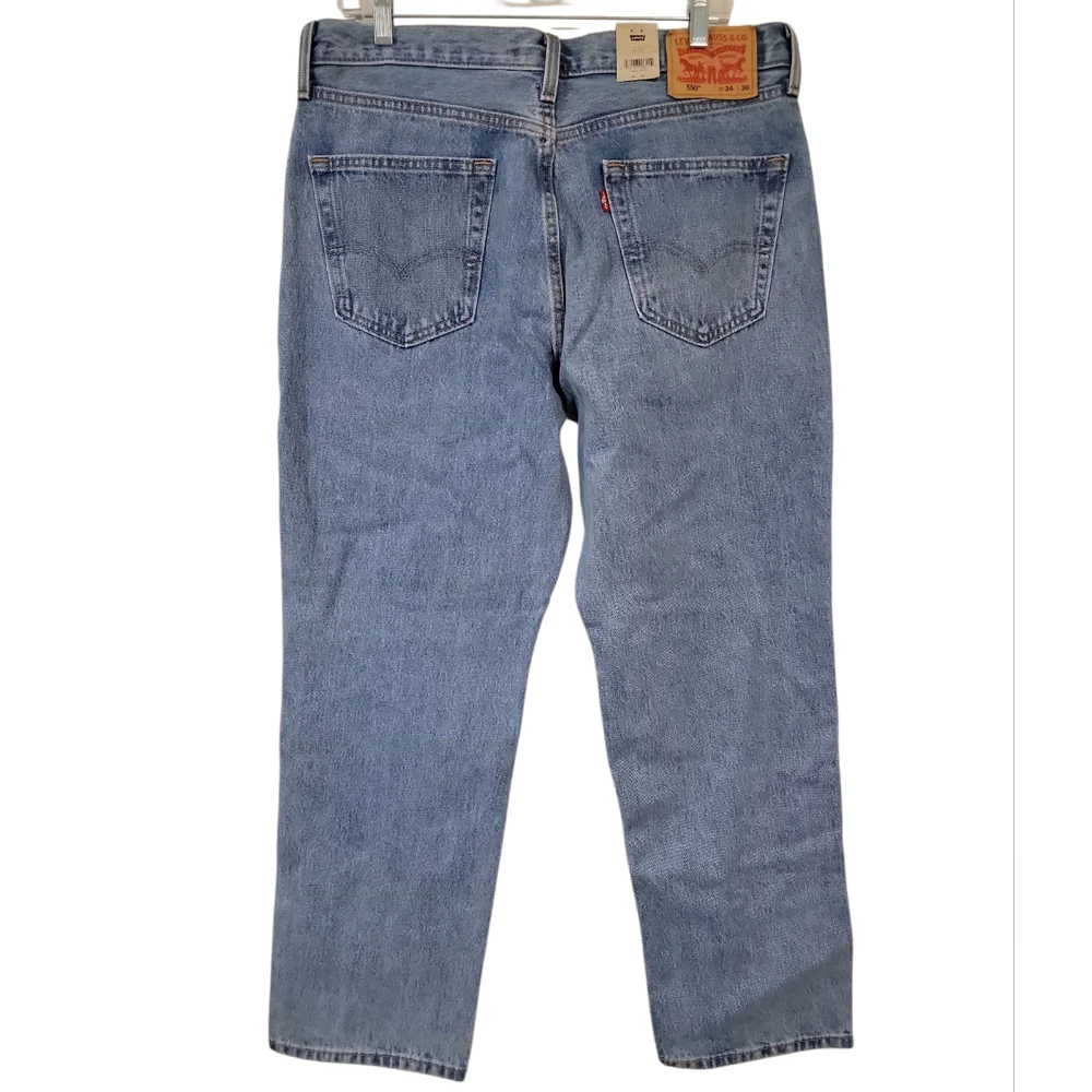 Levi's Men's Blue Jeans Relaxed FIT 550 New With Tags Size 34 X 30